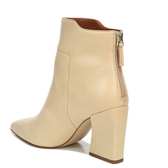 FRANCO SARTO Venture Leather Bootie Boot, Beige/White, Block Heel, Size 9, NWT - Picture 13 of 16